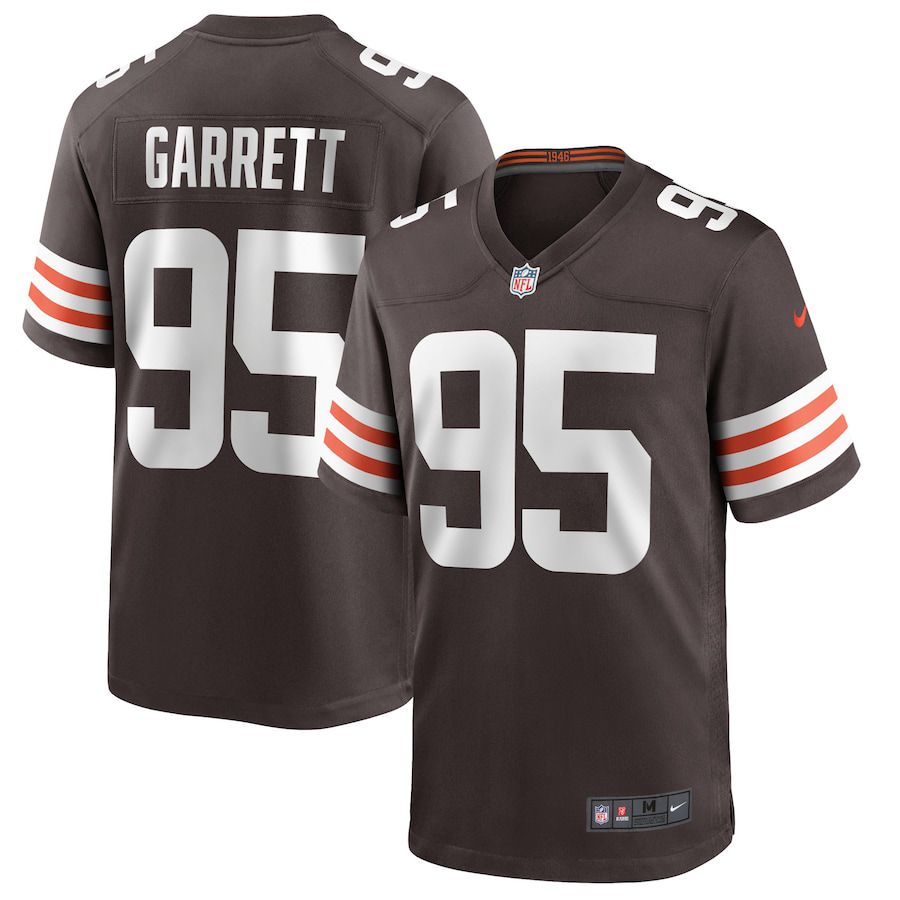 Men Cleveland Browns #95 Myles Garrett Nike Brown Game Player NFL Jersey